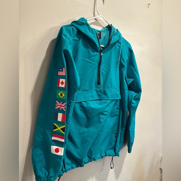 HUF Aqua Half-Zip Jacket size small men’s lightweight fall - Picture 1 of 16